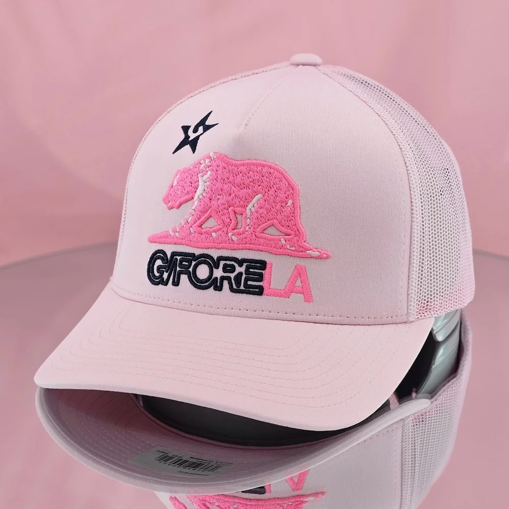G/FORE Trucker Hat Cap Blush Pink California LA Vacation Golf Outdoor Summer